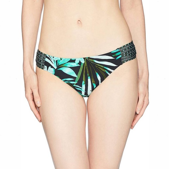 Jantzen Other - Jantzen Leafy Tropical Palm Tab-Side Bikini Bottom